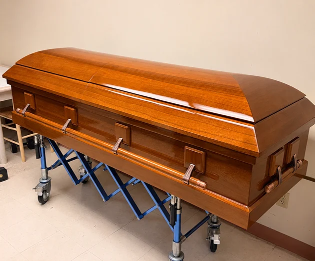 Wood Casket Clear Finish