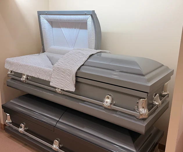 Metal Casket Gray Finish